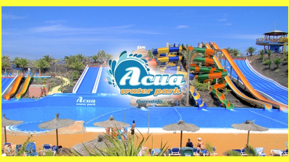 il parco acquatico Acua Water Park di Corallejo, Fuerteventura, isole Canarie, Casthotels Fuertesol Bungalows